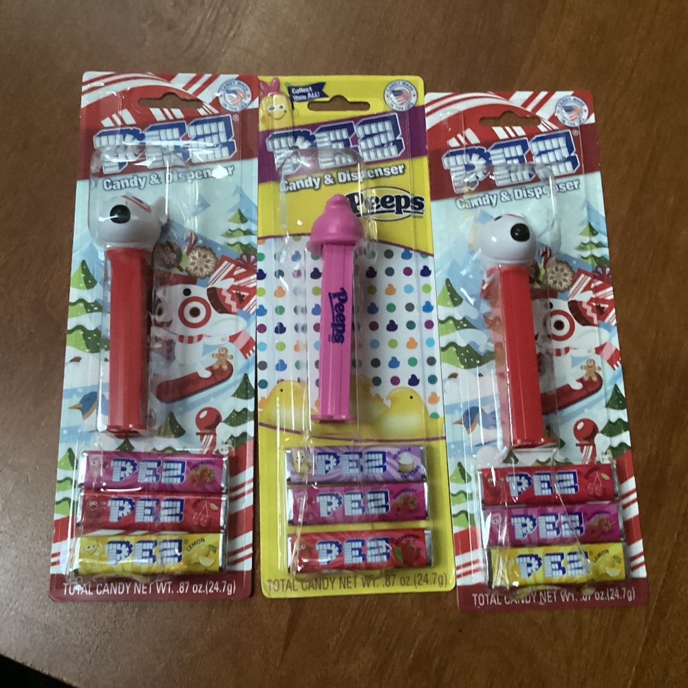 Bullseye Target & Peeps Pez Candy & Dispenser Bundle New